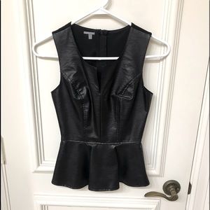 NWOT Charlotte Russe Sleeveless Peplum Top XS